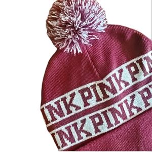 PINK VS Knit Pom Pom Hat